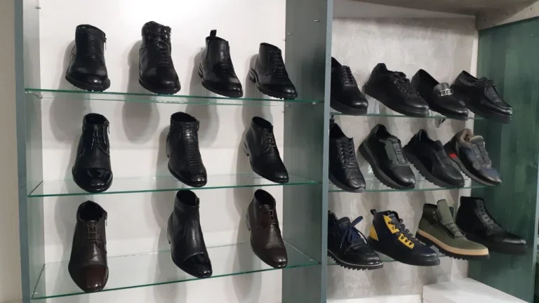 Shop of luxury Italian shoes